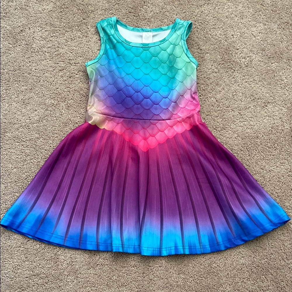 Gently used! Colorful little kids Mermaid Dress